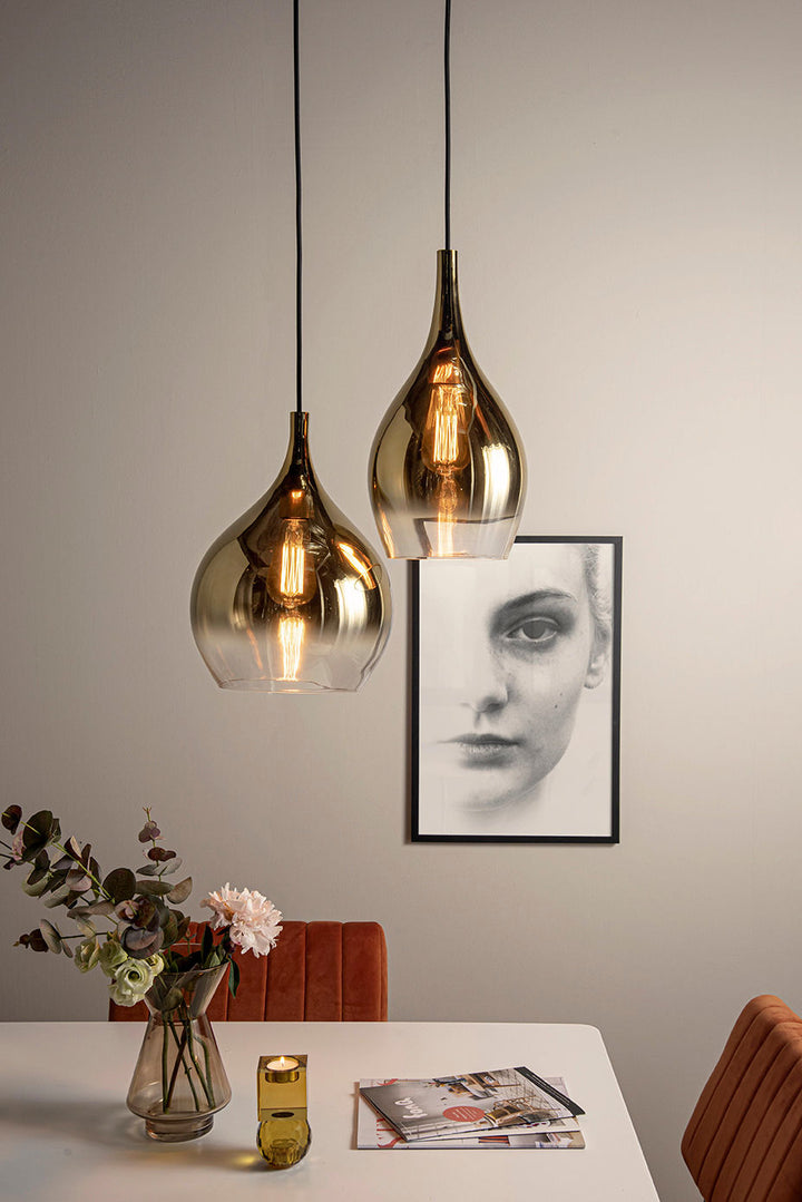 Leitmotiv Pendant Lamp Drup Large gold shadow