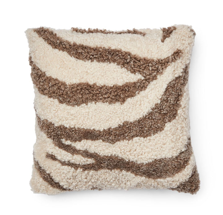 NATURES COLLECTION Zebra Pattern Pude | New Zealand | Korthåret | Dobbeltsidet | 60x60 cm