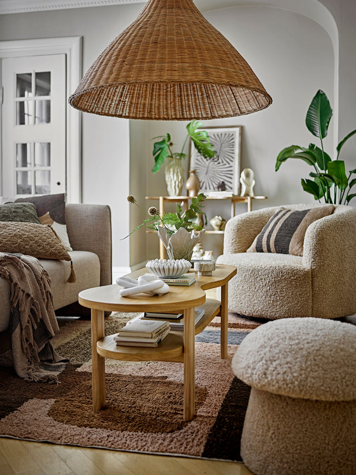 Bloomingville Temi Pude, Sort, Genanvendt Bomuld