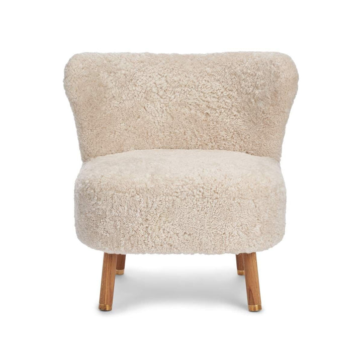 NATURES COLLECTION Emil Lounge Chair | Messing | Korthåret - Aunór