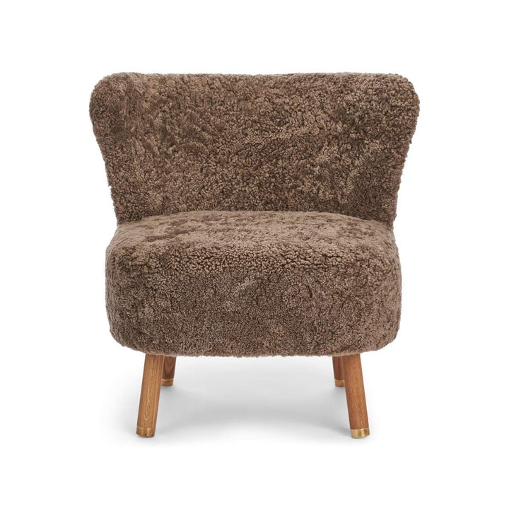 NATURES COLLECTION Emil Lounge Chair | Messing | Korthåret - Aunór