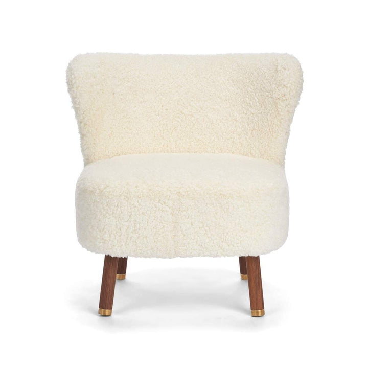 NATURES COLLECTION Emil Lounge Chair | Messing | Korthåret - Aunór