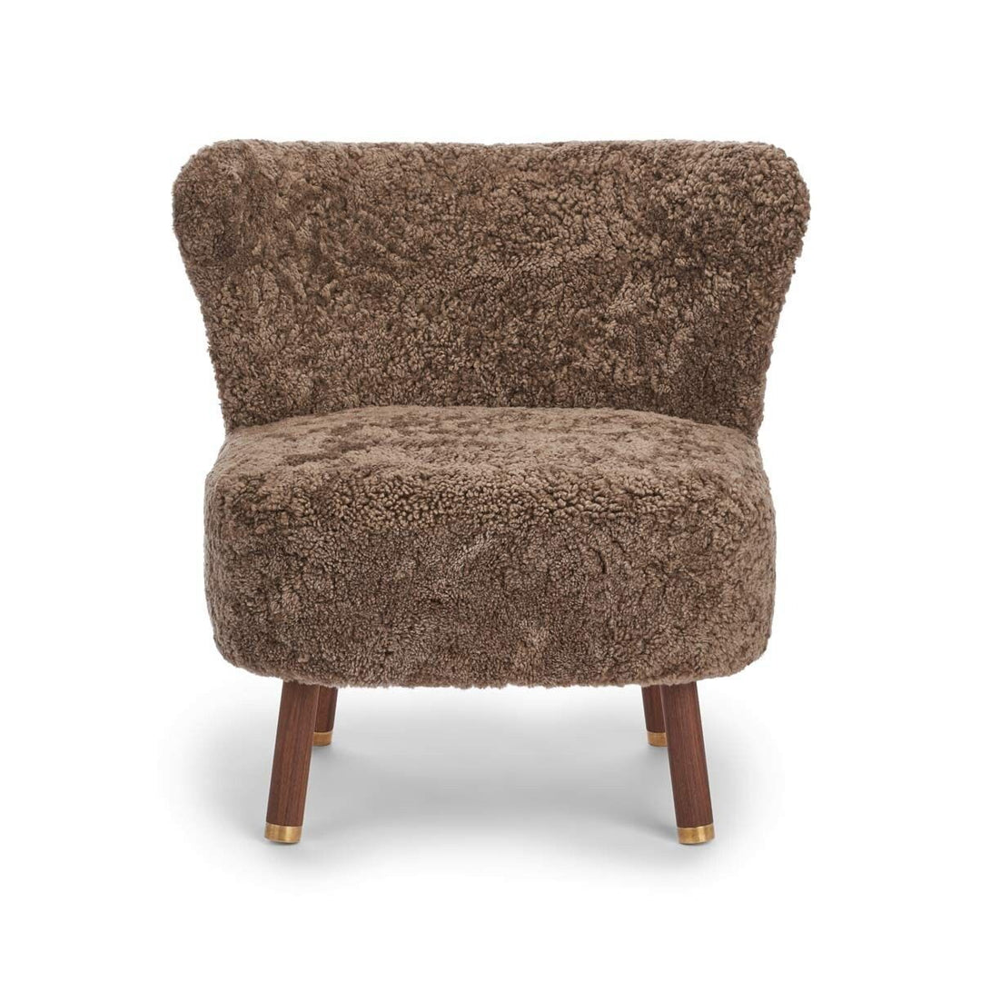 NATURES COLLECTION Emil Lounge Chair | Messing | Korthåret - Aunór