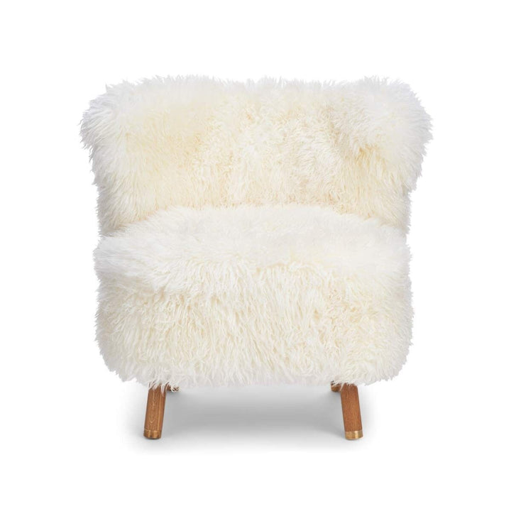 NATURES COLLECTION Emil Lounge Chair | Messing | Langhåret