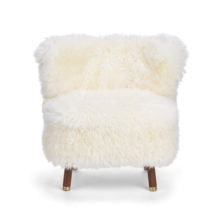 NATURES COLLECTION Emil Lounge Chair | Messing | Langhåret