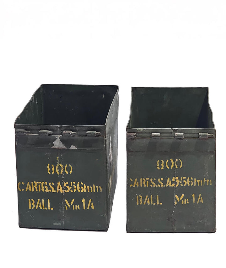 Trademark Living Gammel grøn militærkasse