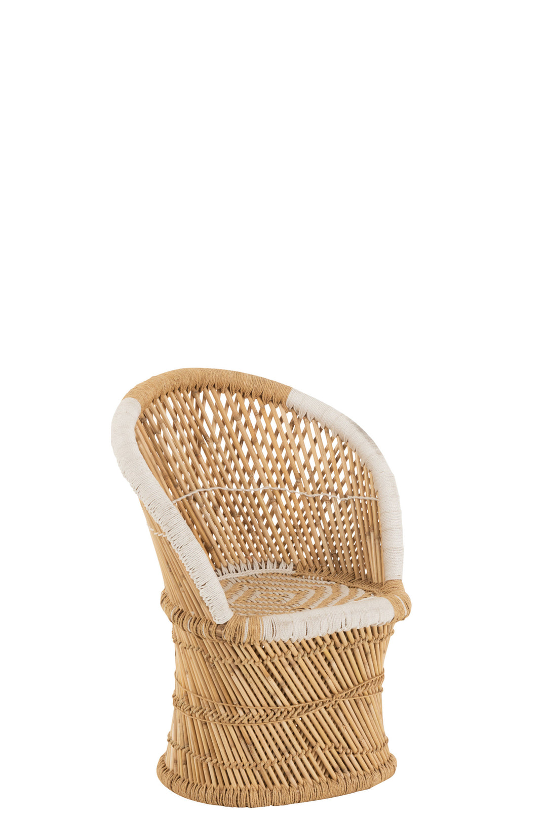 J-Line by Jolipa CHAIR BACK BAMBOO NAT/WH CHILD