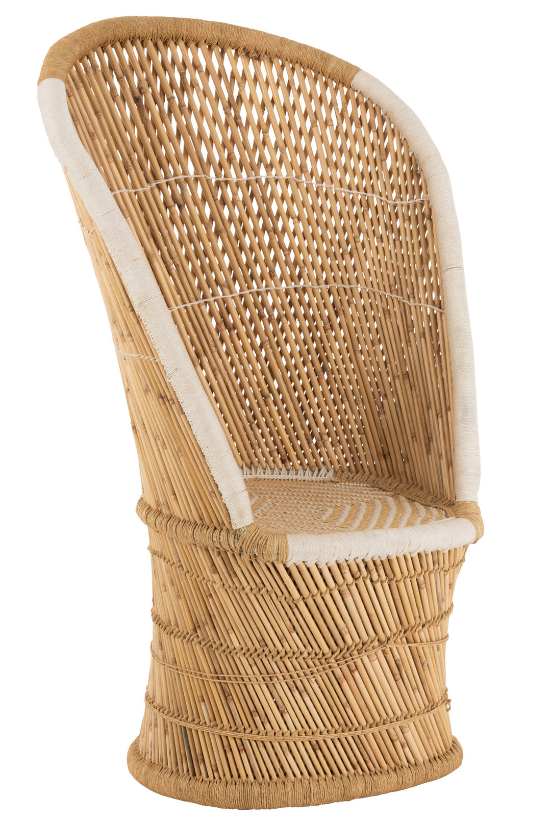 J-Line by Jolipa CHAIR BACK BAMBOO NAT/WH ADULT