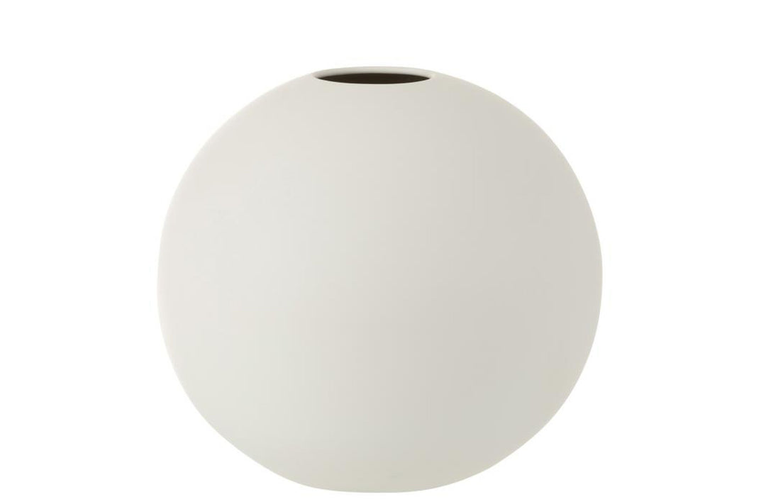 J-Line by Jolipa - Vase Ball Hvid H24 cm