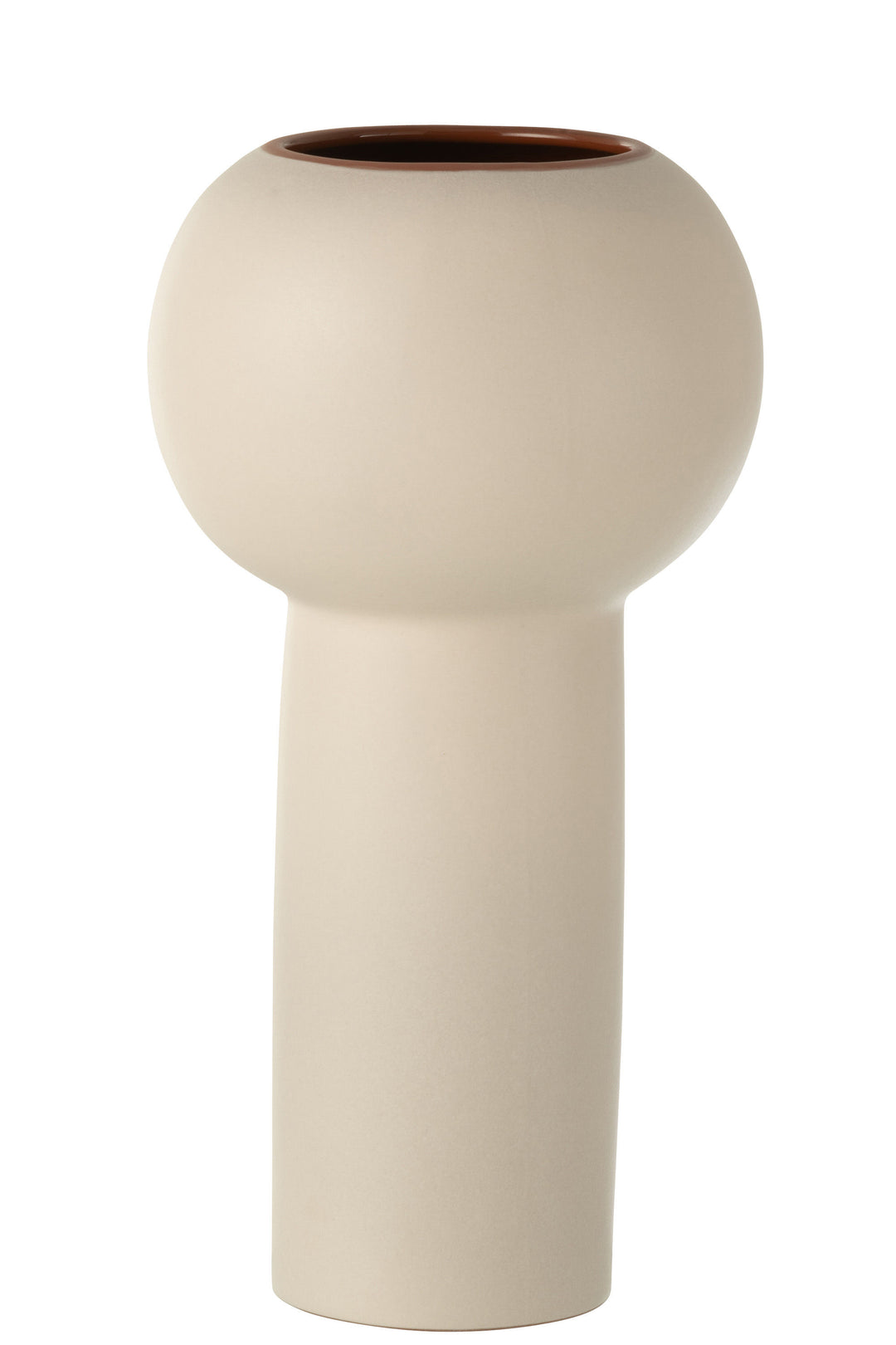 J-Line by Jolipa - Vase Ball Beige H31 cm