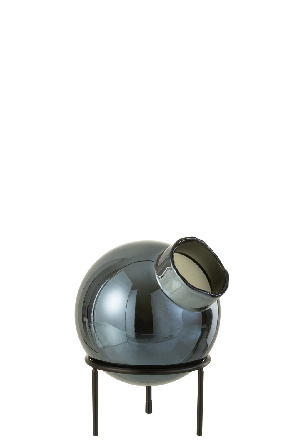 J-Line by Jolipa - Vase Ball Blå H22 cm