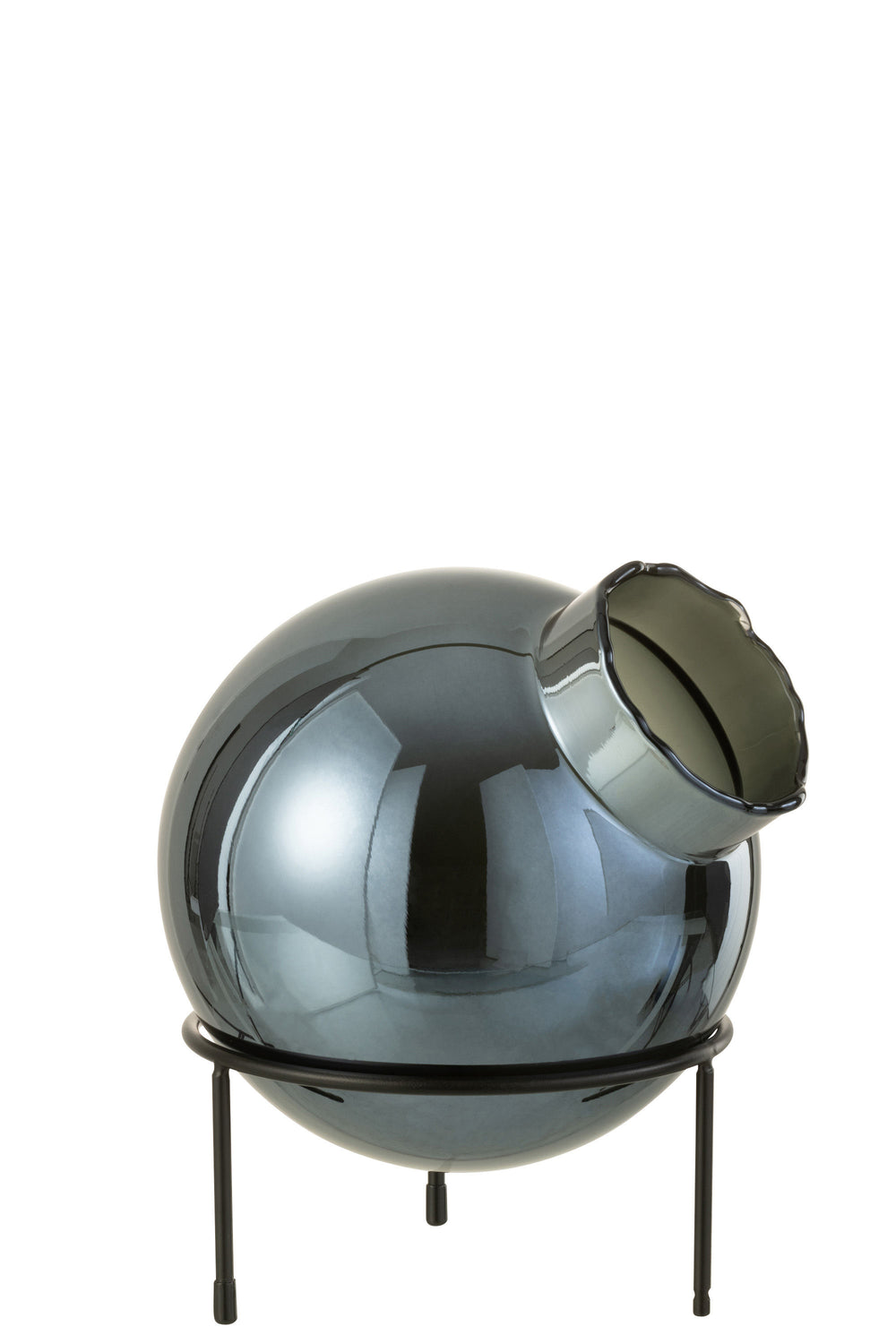 J-Line by Jolipa - Vase Ball Blå H27 cm