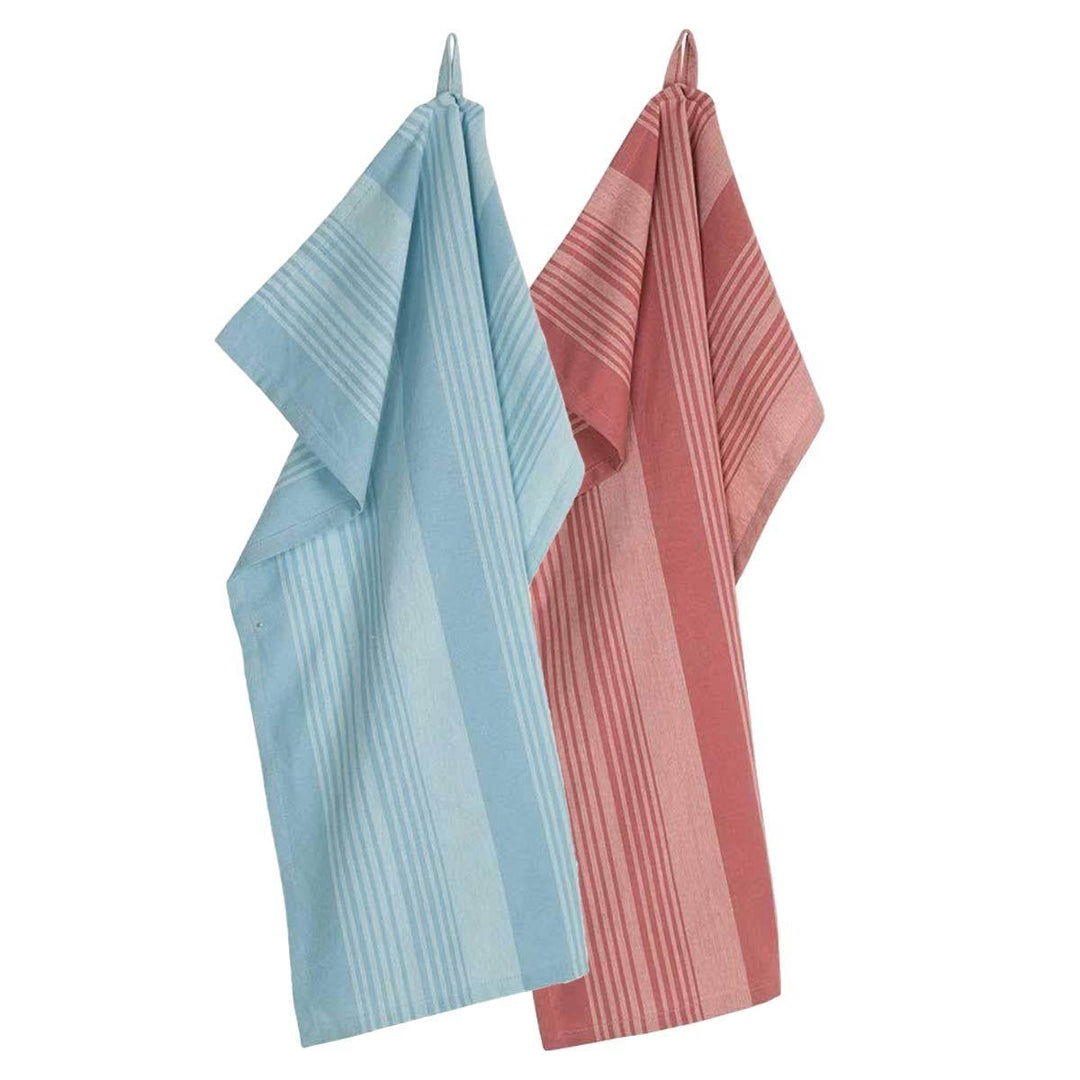 PLINT.eu 6 pcs. Teatowel Stripe Terracotta Rose