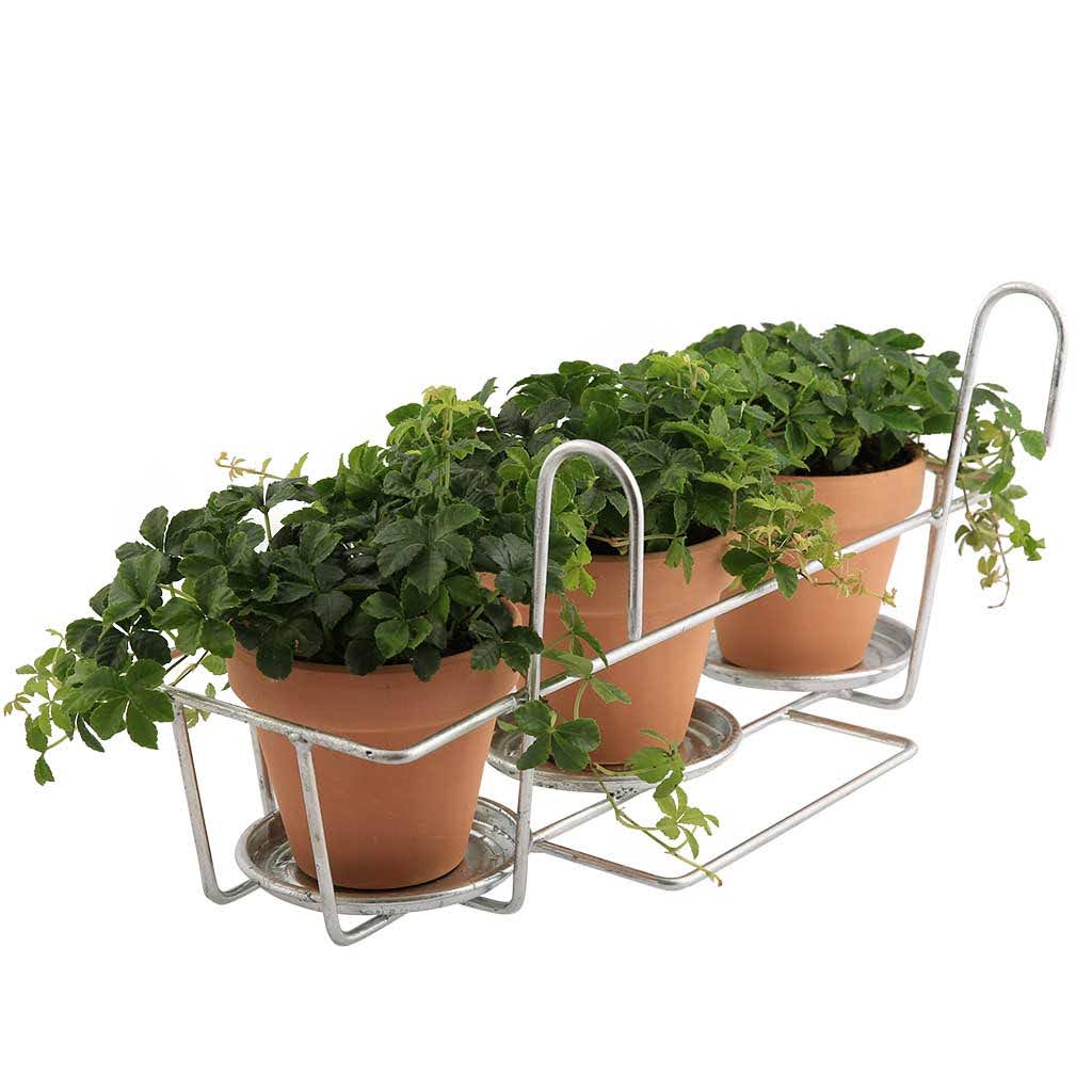 PLINT Balcony flowerpot holder, galvanised