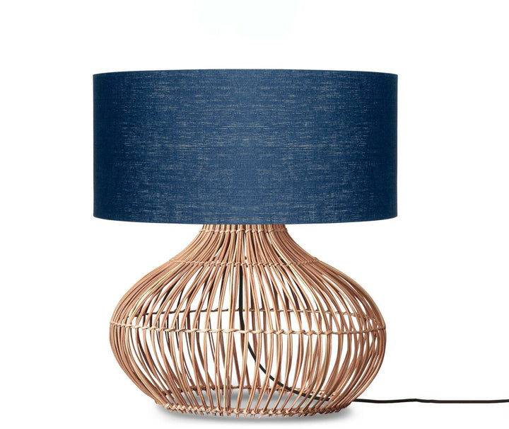 Good & Mojo Bordlampe -  Kalahari Rattan H65 cm Sort - Aunór