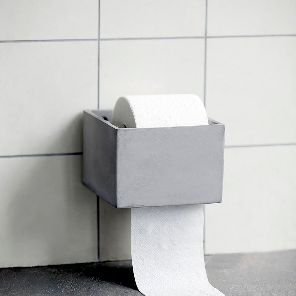 House Doctor Toiletpapirholder Cement, Grå