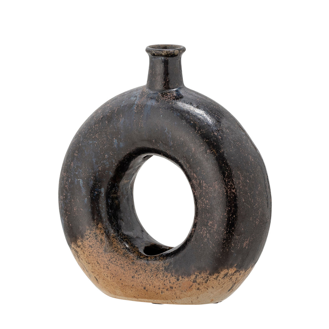 Bloomingville Baldvin Deko Vase, Brun, Stentøj