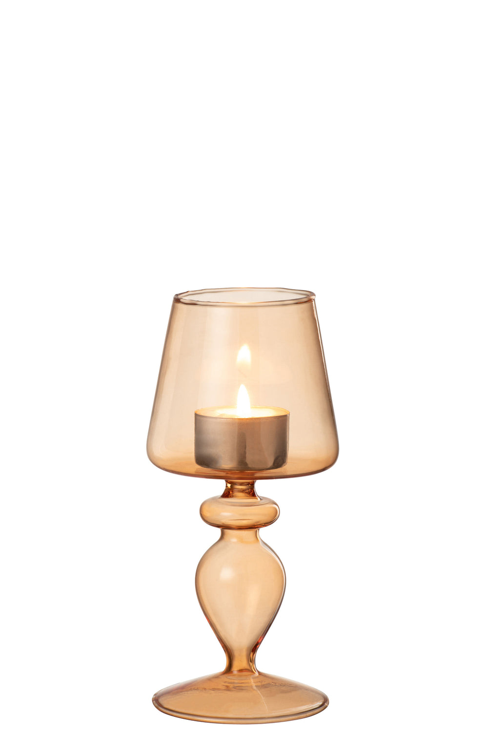 J-Line by Jolipa CANDLE HOLD GLA LIGHT OR S