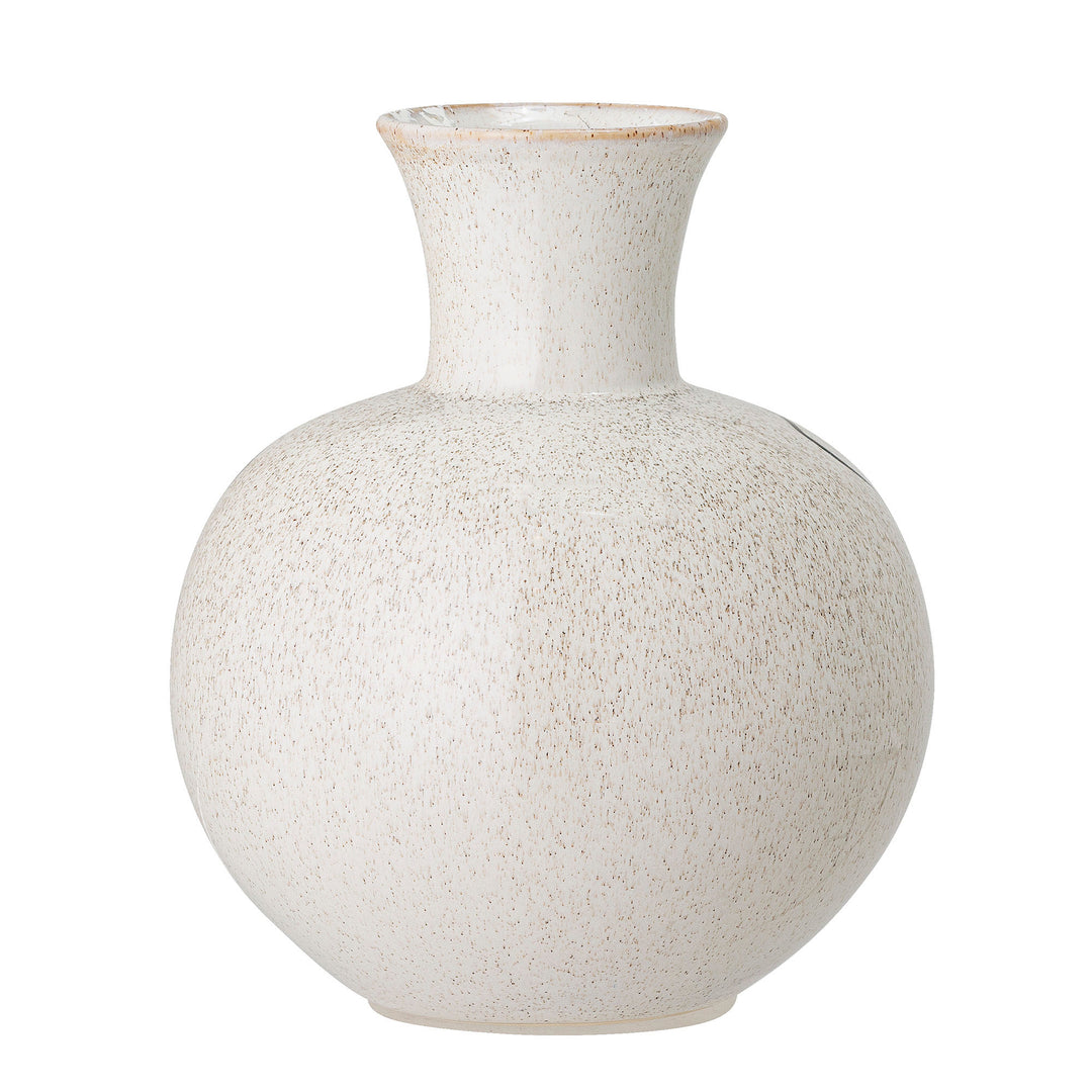 Bloomingville Irini Vase, Hvid, Stentøj
