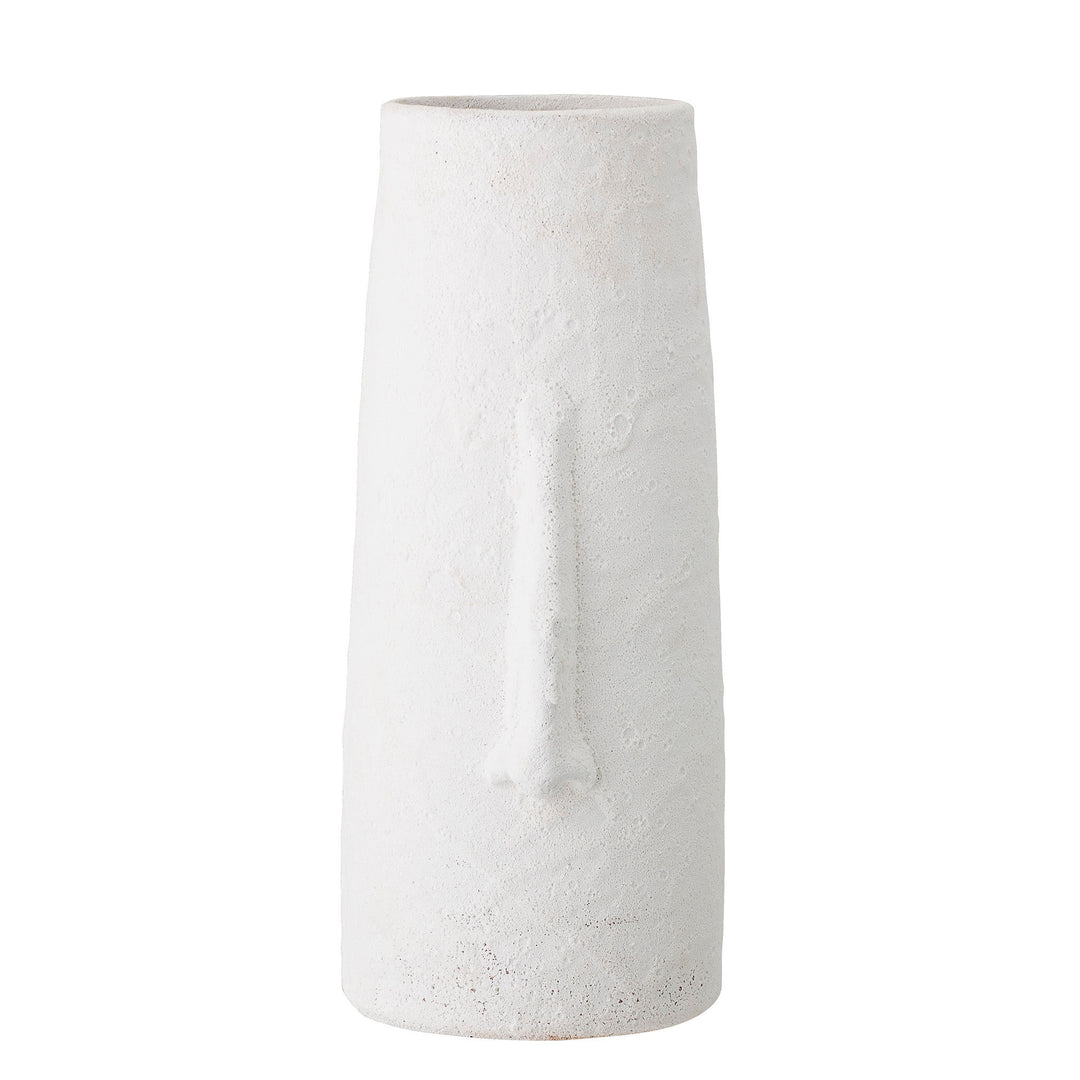 Bloomingville Berican Deko Vase, Hvid, Terrakotta