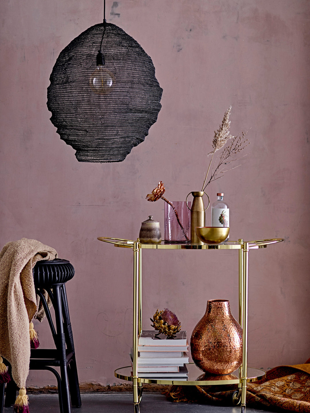Bloomingville Fine Barbord, Guld, Glas