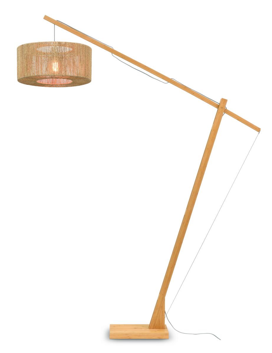 Good & Mojo Gulvlampe Iguazu /jute h.207cm/skærm dia.50x22cm nat.