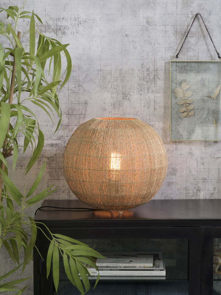 Good & Mojo Bordlampe Iguazu jute globe 32xh.36cm natur, L