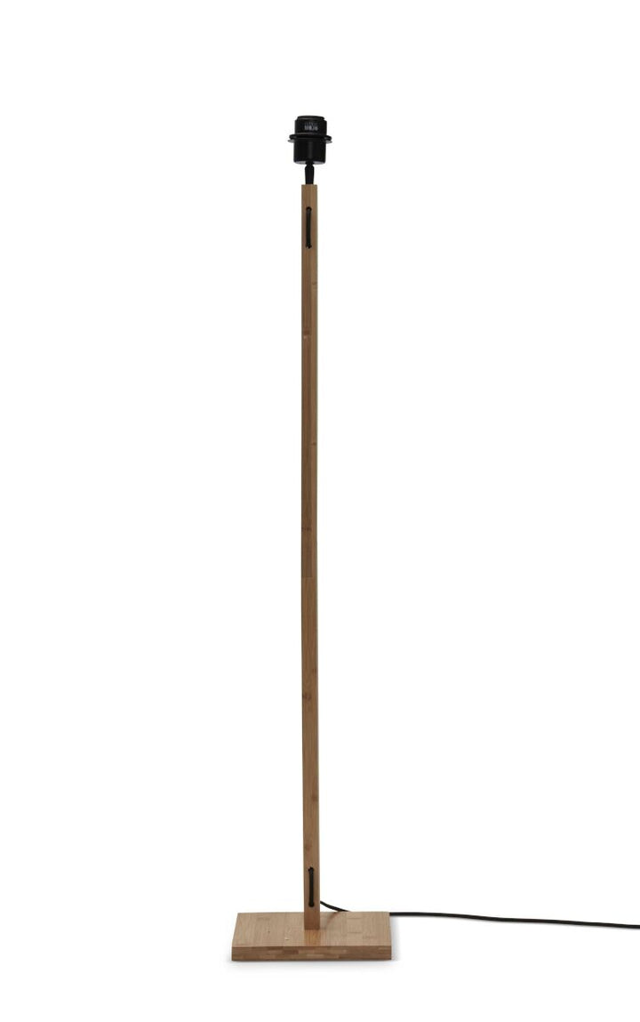 Good & Mojo Gulvlampe Bhutan bambus nat. h.135cm/skærm 18x25cm bl/nat.