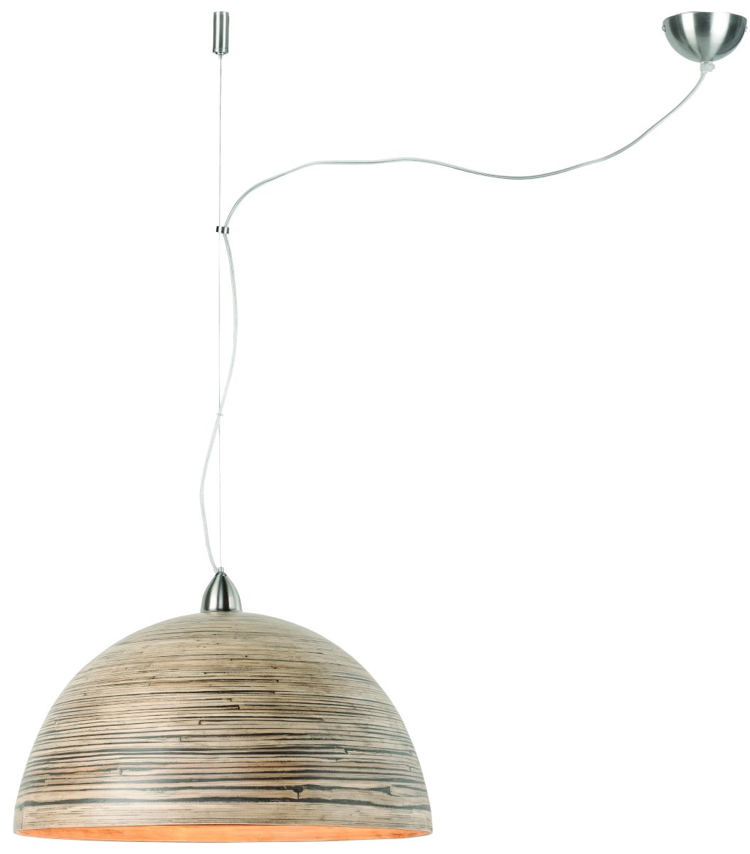 Good & Mojo Hængelampe bambus Halong enkelt, mørk natur