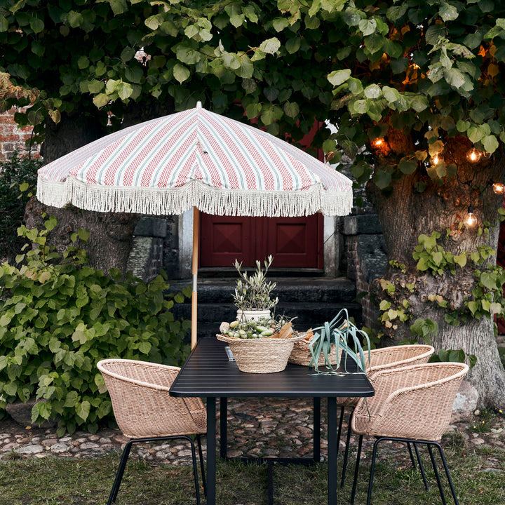 House Doctor Strand/Haveparasol Umbra, Rød/Grøn