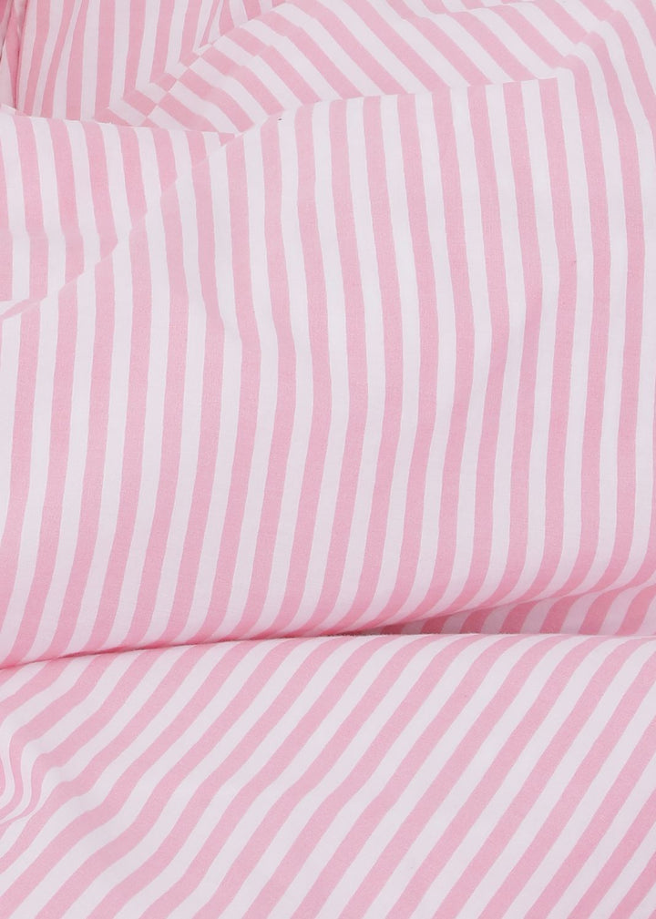 Sekan Studio Blank x Sekan - Bomuldspercale sengesæt - Pink strib