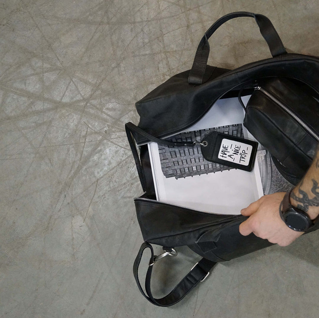 Trademark Living Milo rejsetaske - sort læder