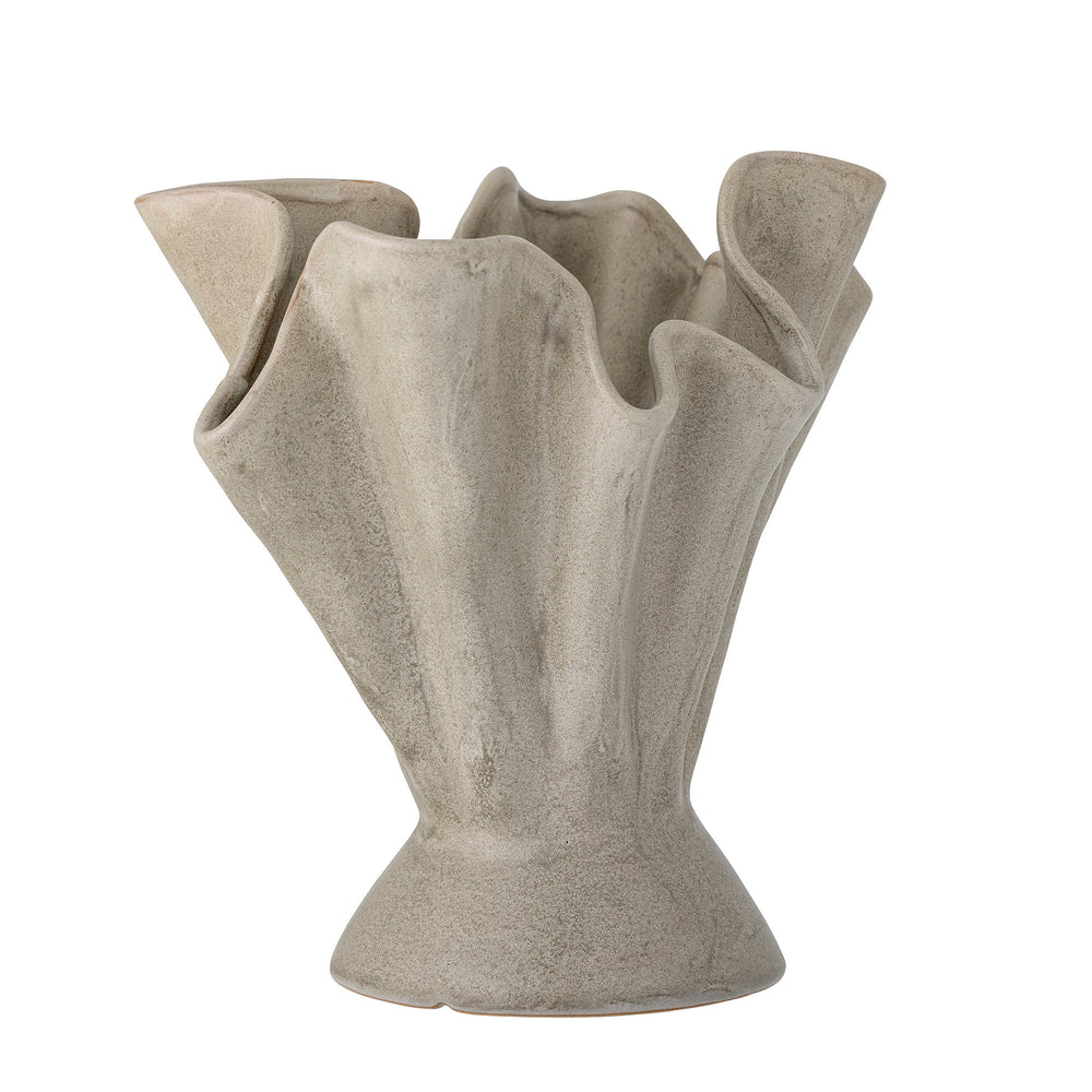 Bloomingville Plier Vase, Natur, Stentøj