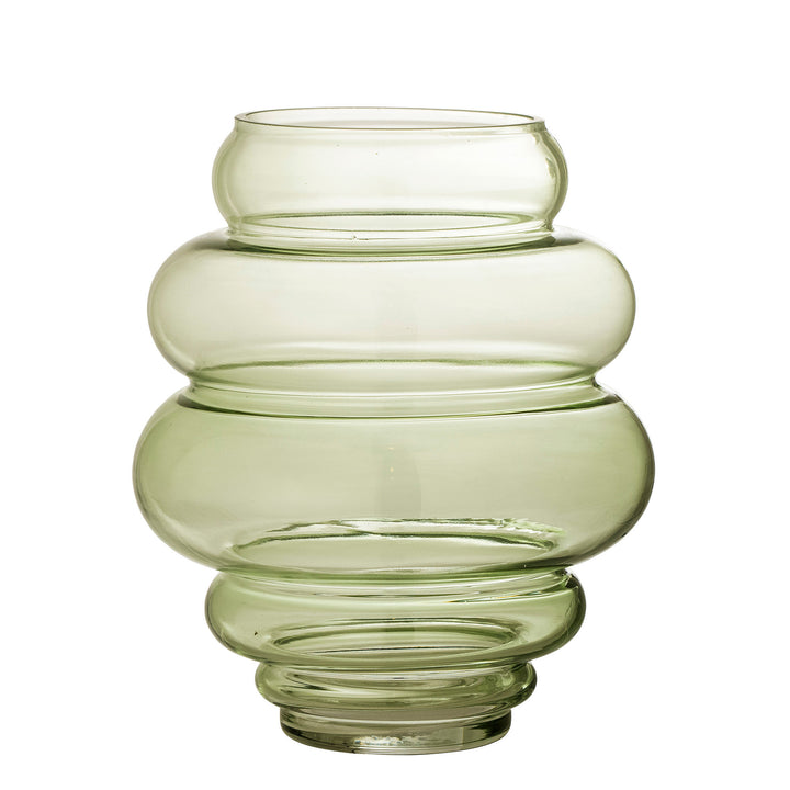 Bloomingville Annhelene Vase, Grøn, Glas