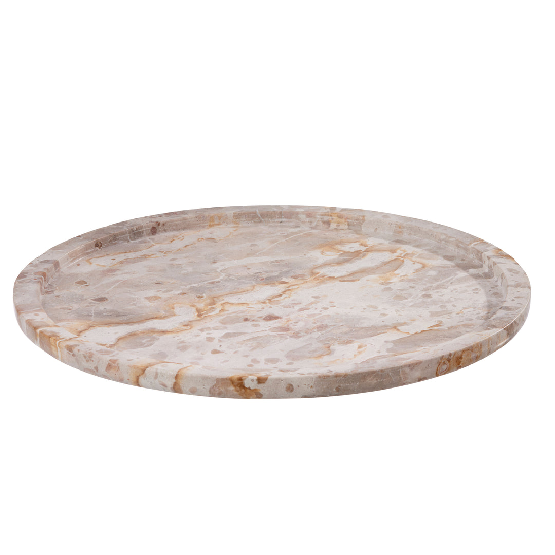Cozy Living Emilie Marble tray - round - L