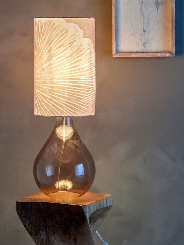 Creative Collection Leni Bordlampe, Brun, Glas