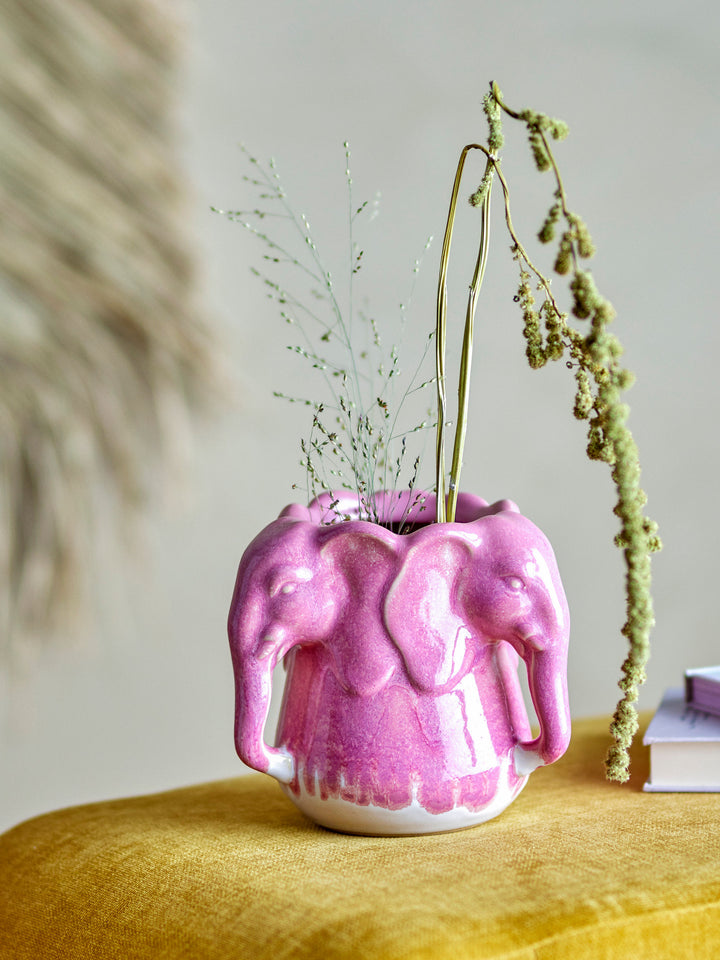 Bloomingville Pontus Vase, Pink, Stentøj