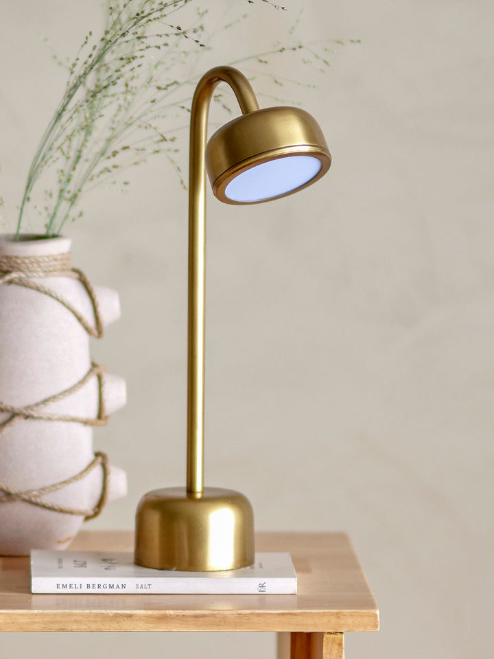 Bloomingville Niko Portable Lampe, Genopladelig, Brass, Metal