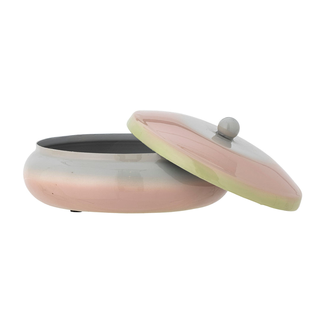 Bloomingville Peach Krukke m/Låg, Rosa, Metal