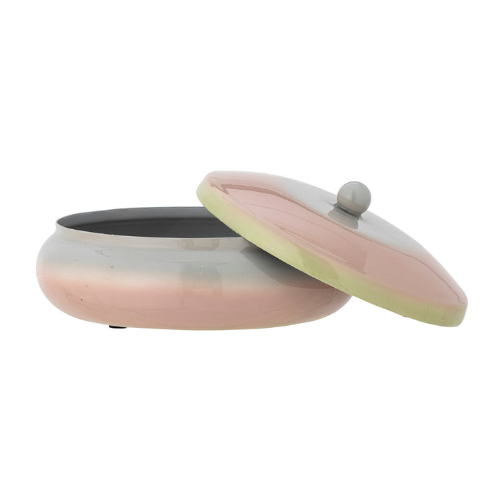 Bloomingville Peach Krukke m/Låg, Rosa, Metal