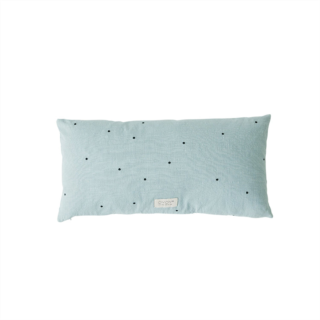OYOY LIVING Kyoto Dot Pude - Lang - Dusty Blue