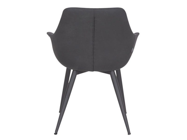 House of Sander Signe stol, antracit grå - sæt af 2 stk.