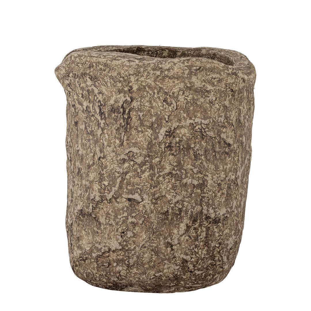 Bloomingville Janay Deko Vase, Brun, Papmache