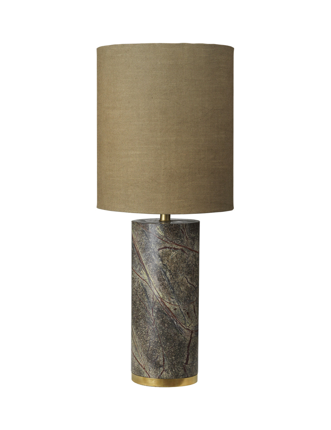 Cozy Living Ella Marble Lamp Forest Green w. Army shade