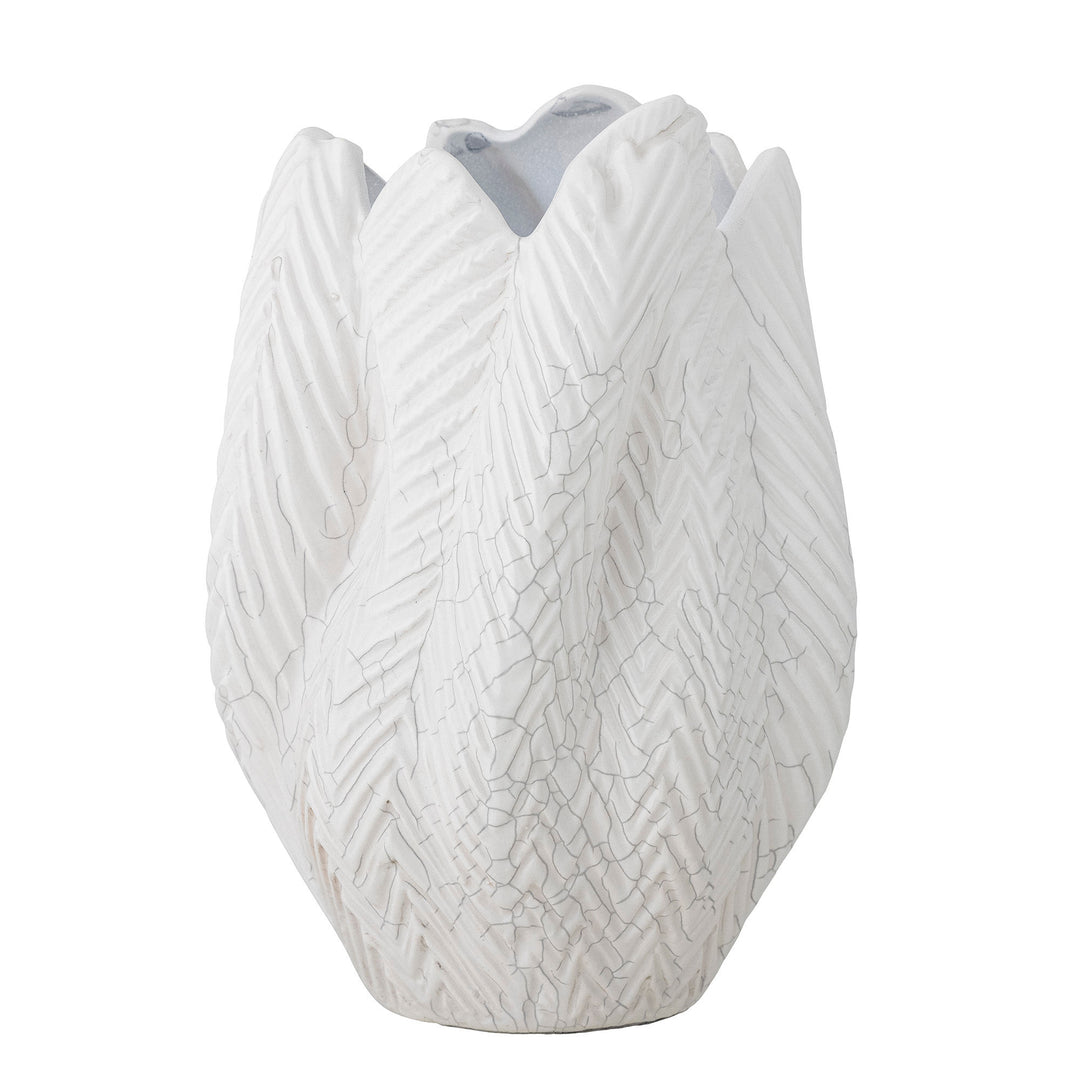 Creative Collection Vase - Besa - Hvid Stentøj
