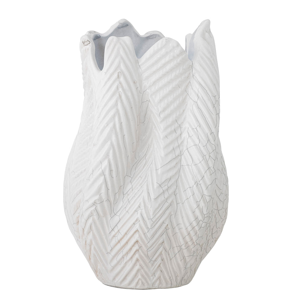 Creative Collection Vase - Besa - Hvid Stentøj