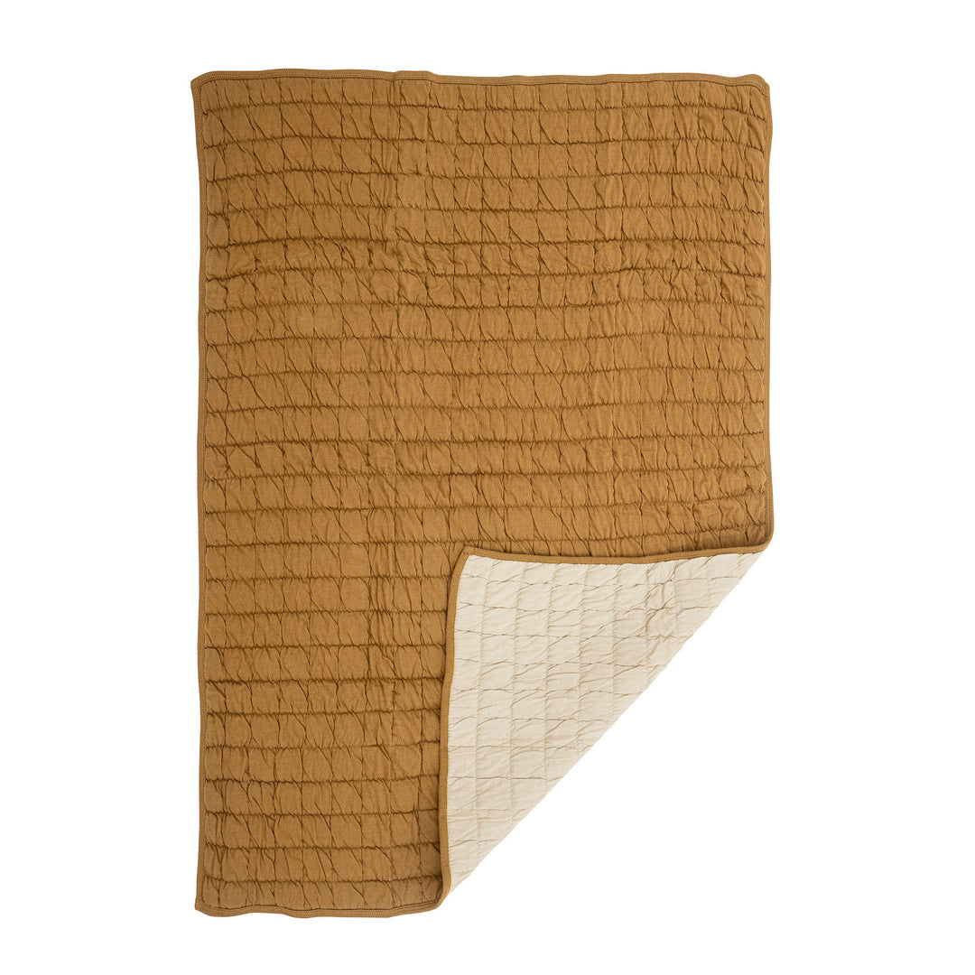 Bloomingville MINI Baille Quilt, Brun, Bomuld OEKO-TEX®