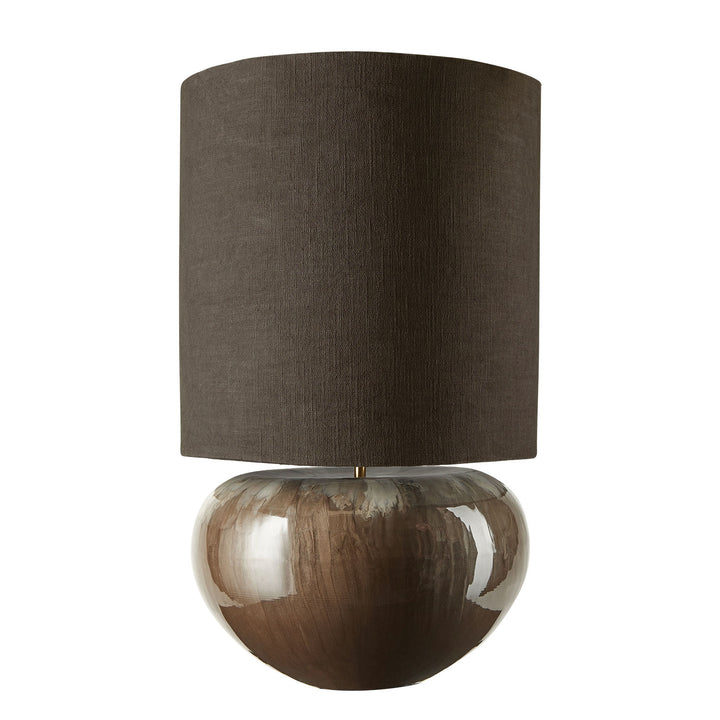 Cozy Living Ena Enamelled Lamp TAUPE w. Shade