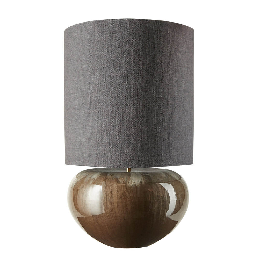 Cozy Living Ena Enamelled Lamp TAUPE w. Shade