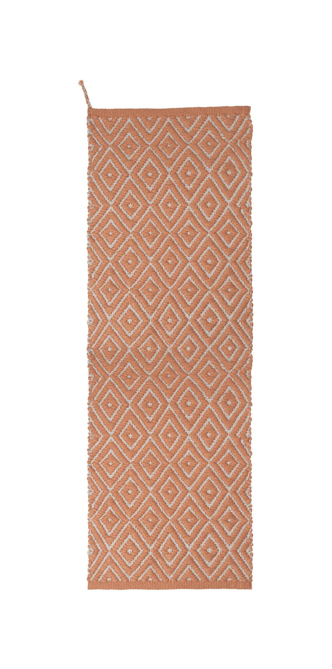 Cozy Living Upcycled PVC woven rug In/out door - TERRACOTTA - L